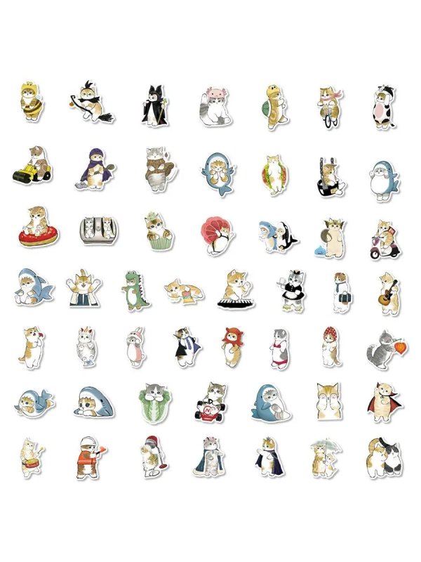 набор наклеек котики