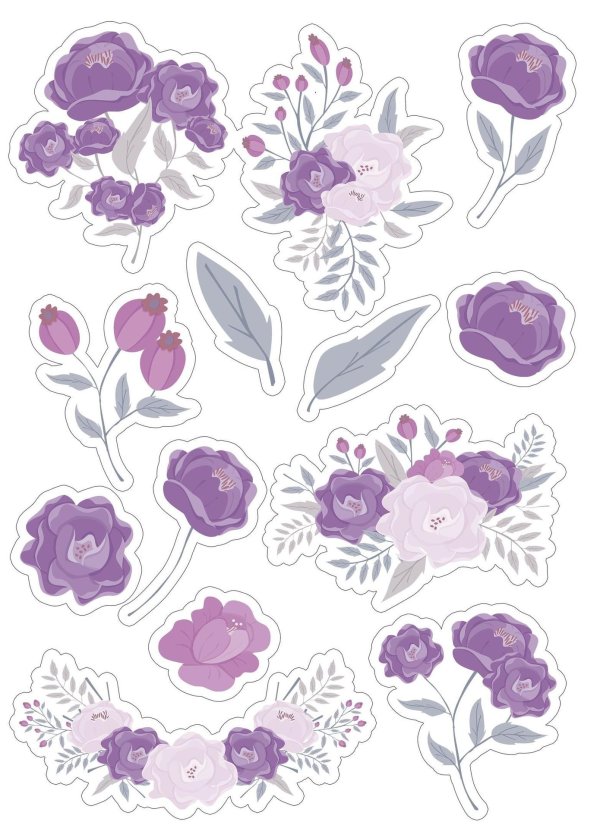 сиреневые стикеры