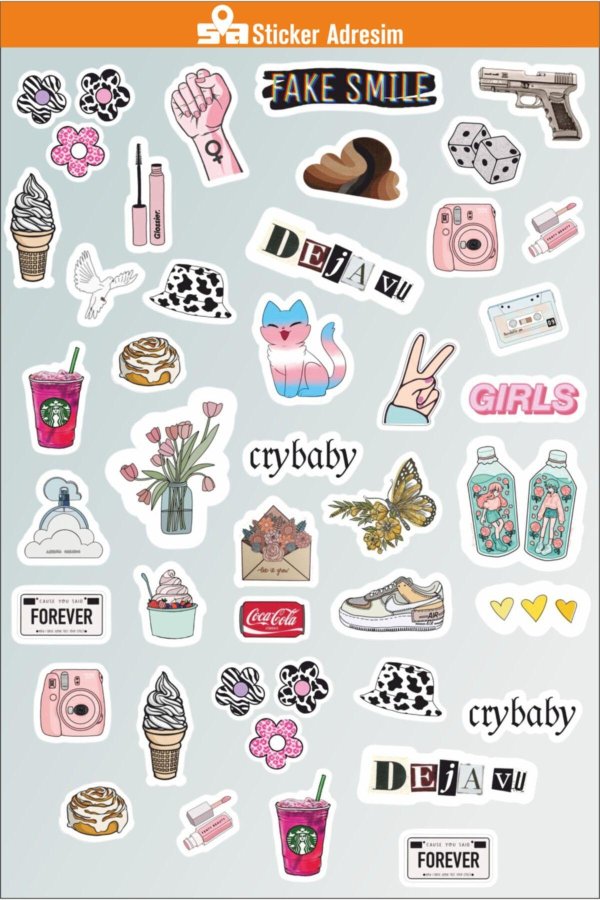 набор наклеек