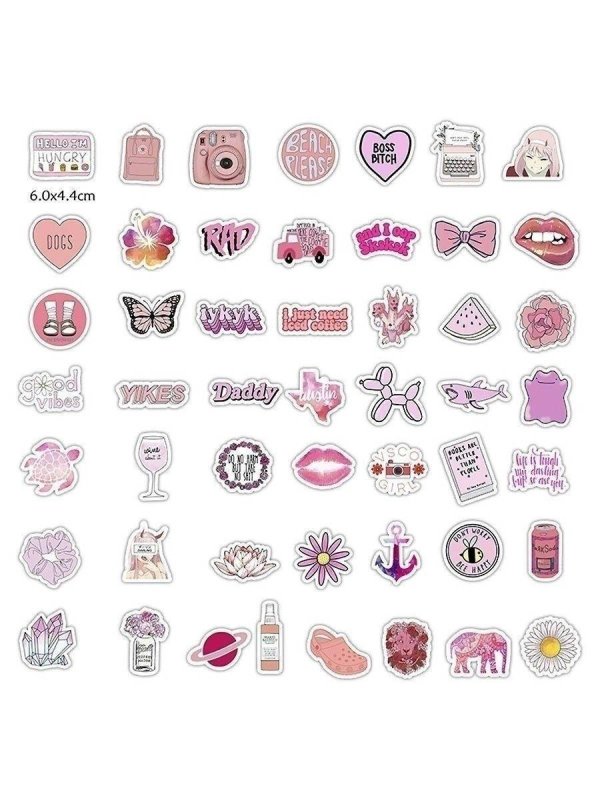 розовые стикеры