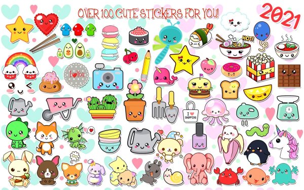 кавайные стикеры