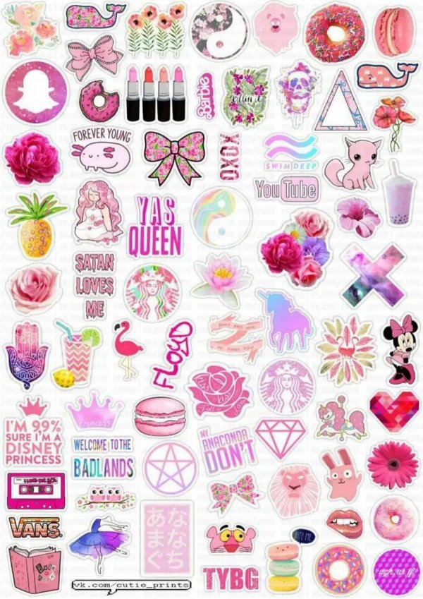 красивые наклейки для девочек