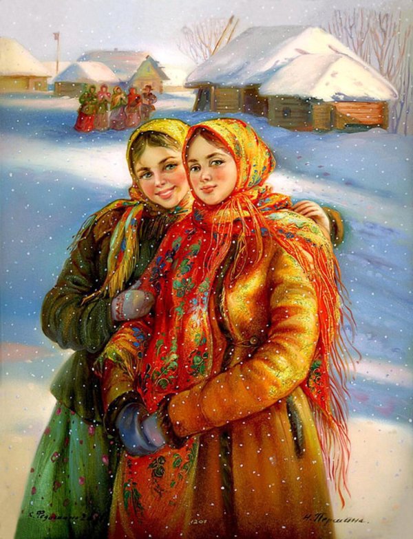 русская красавица живопись