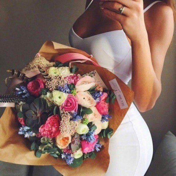 модные букеты
