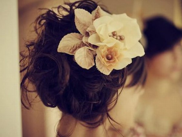 свадебная прическа