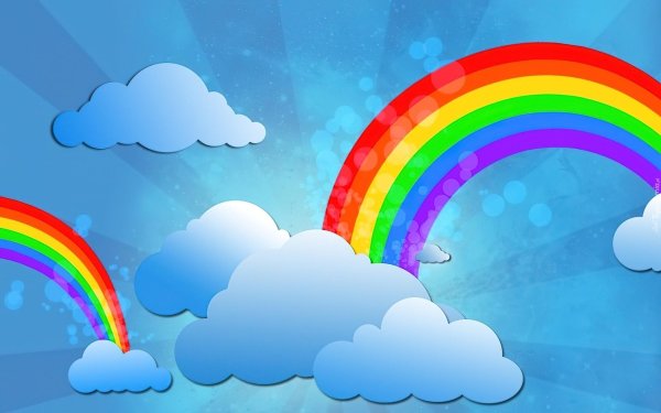 рисунок с радугой