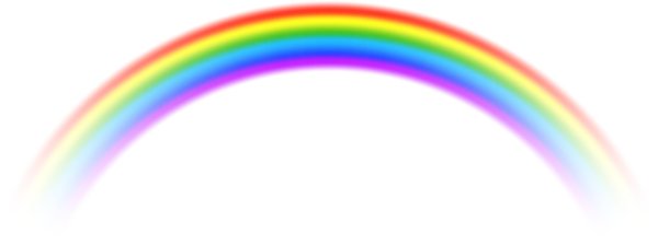 радуга на белом фоне
