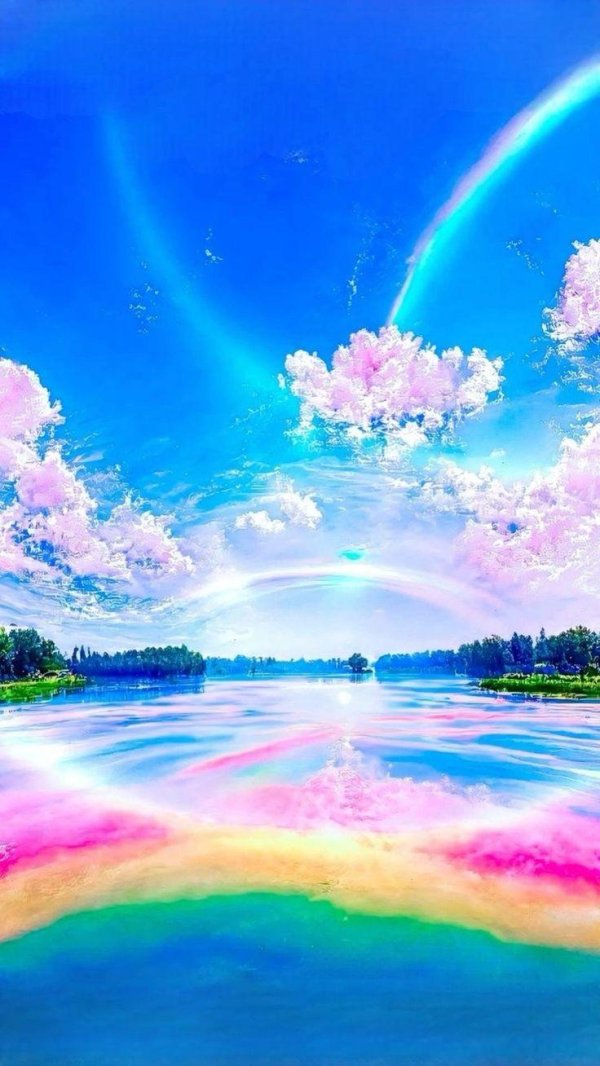 радужная картина