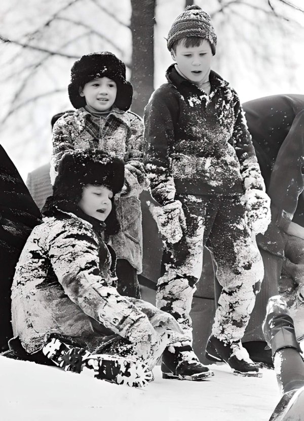 советские дети зимой