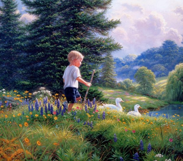 художник mark keathley деревенская жизнь