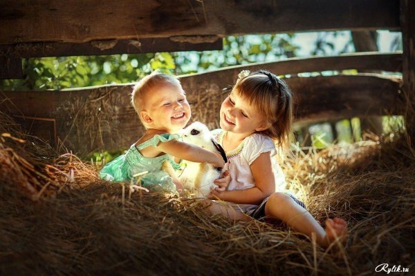 фотосессия в деревне летом