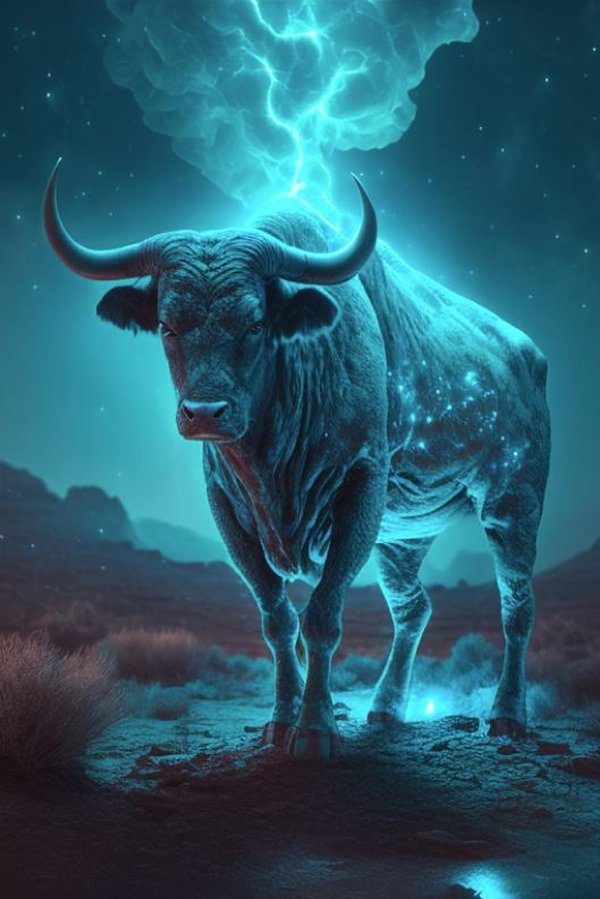 картина бык