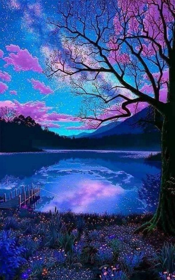 фиолетовые пейзажи