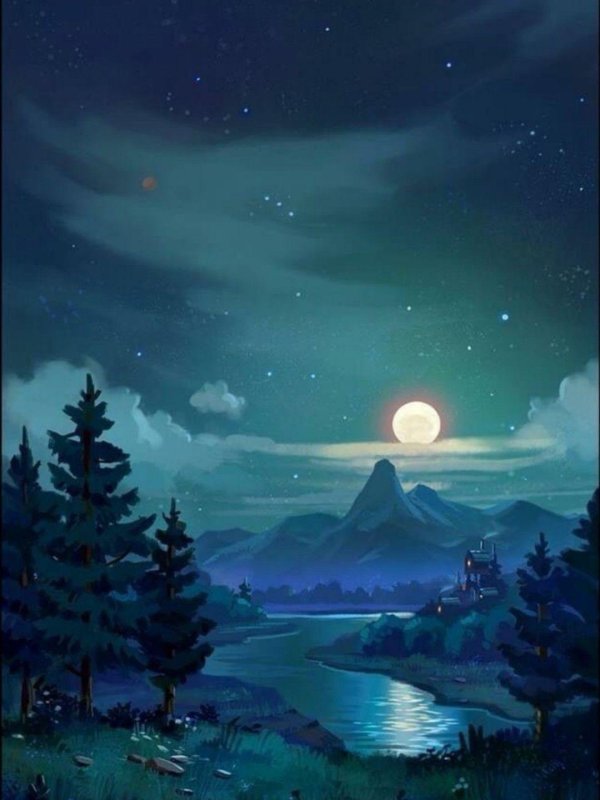 красивые ночные пейзажи