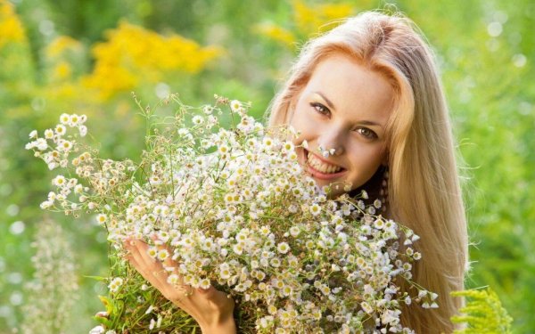 женщина лето