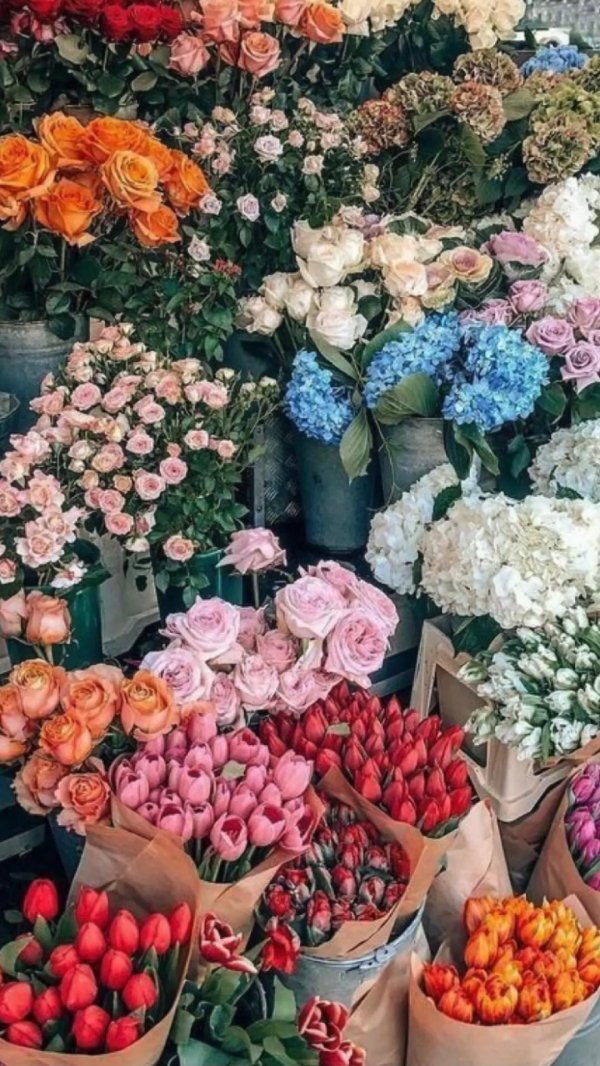 много букетов