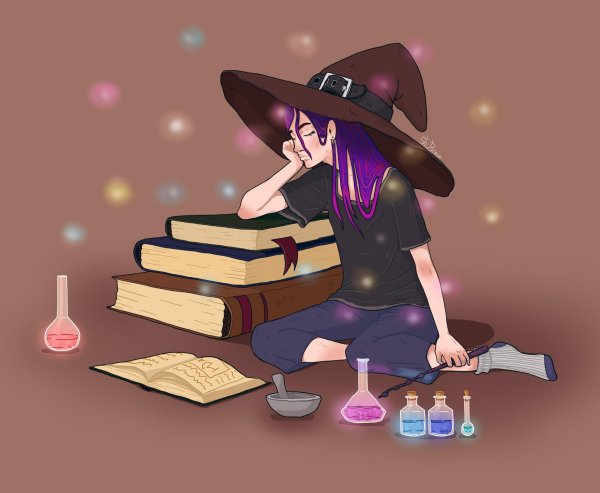 амонг ас в шляпе ведьмы