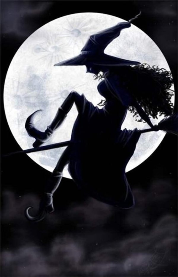 ведьмочка на метле