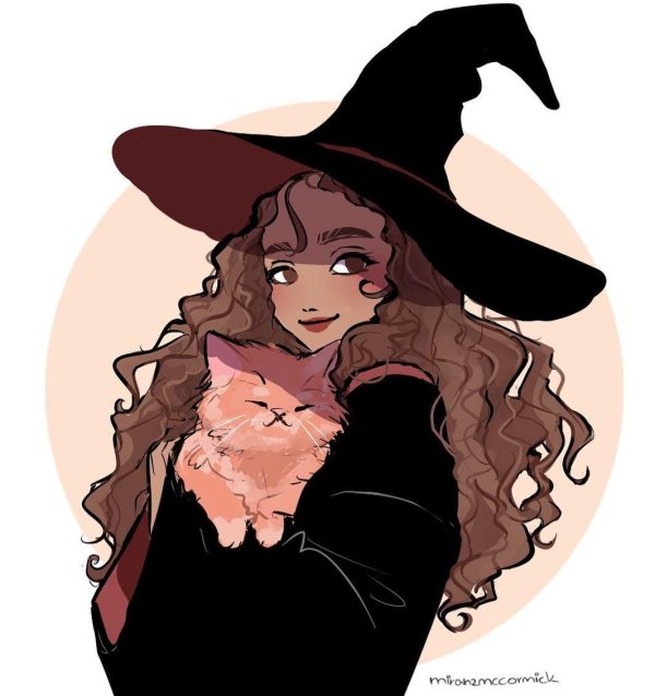 рисунок ведьмочки