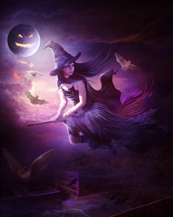 ведьмочка рисунок