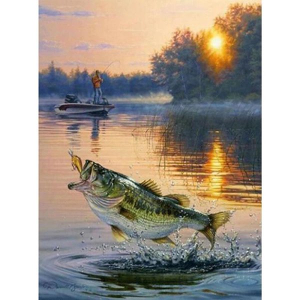 картина рыболов