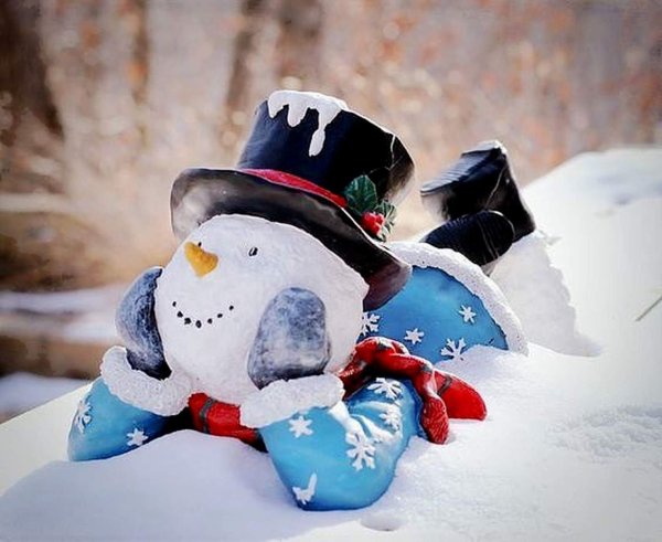 креативные снеговики