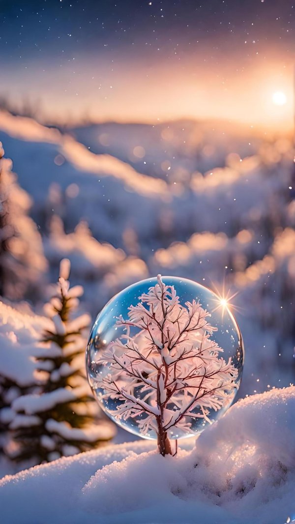 зима красивая