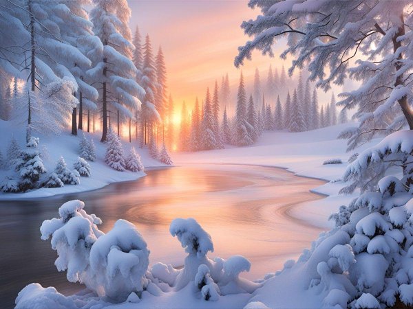 природа зимняя