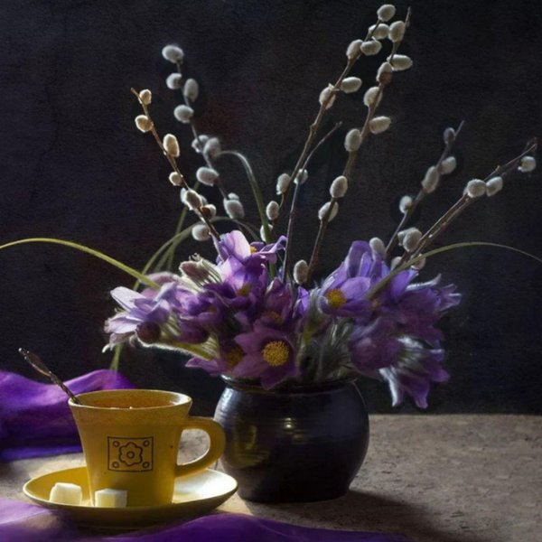 ваза с вербой