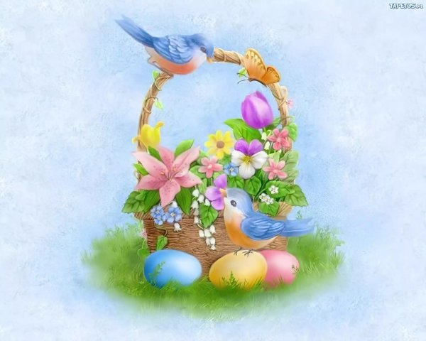 пасхальные открытки красивые