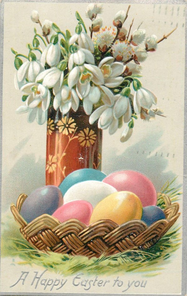 старинные пасхальные открытки