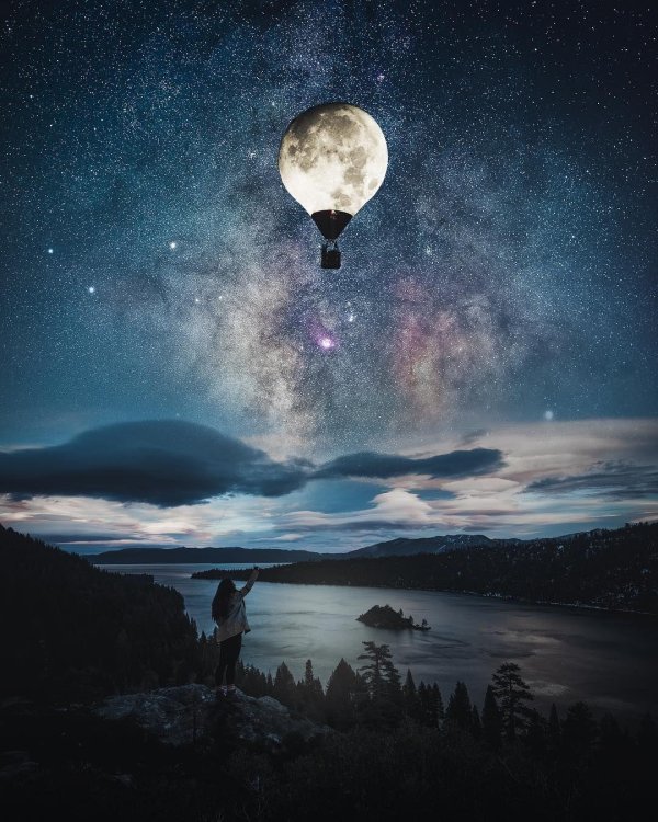 луна красивая