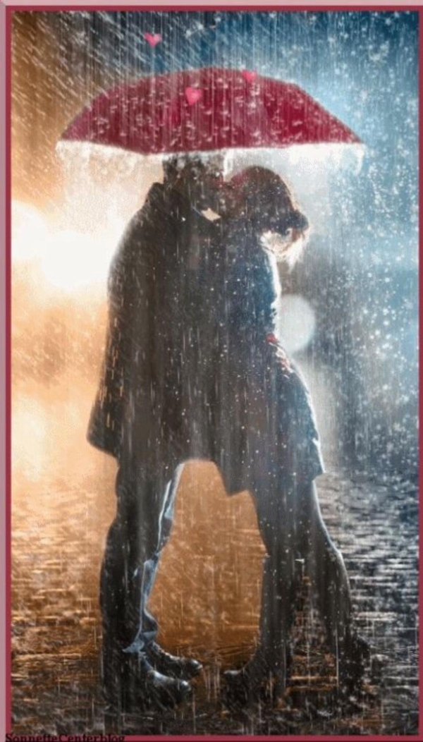 двое под зонтом