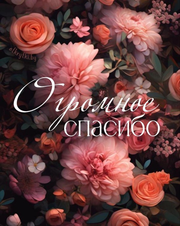 благодарим от всей души