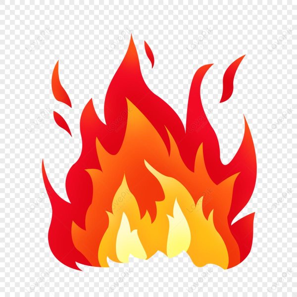 рисунок огня