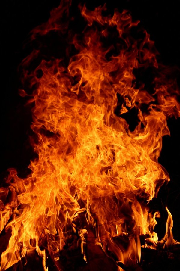 фон с огнем