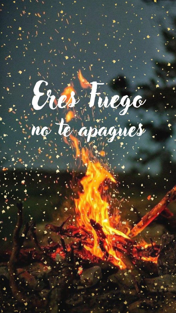 горящий костер