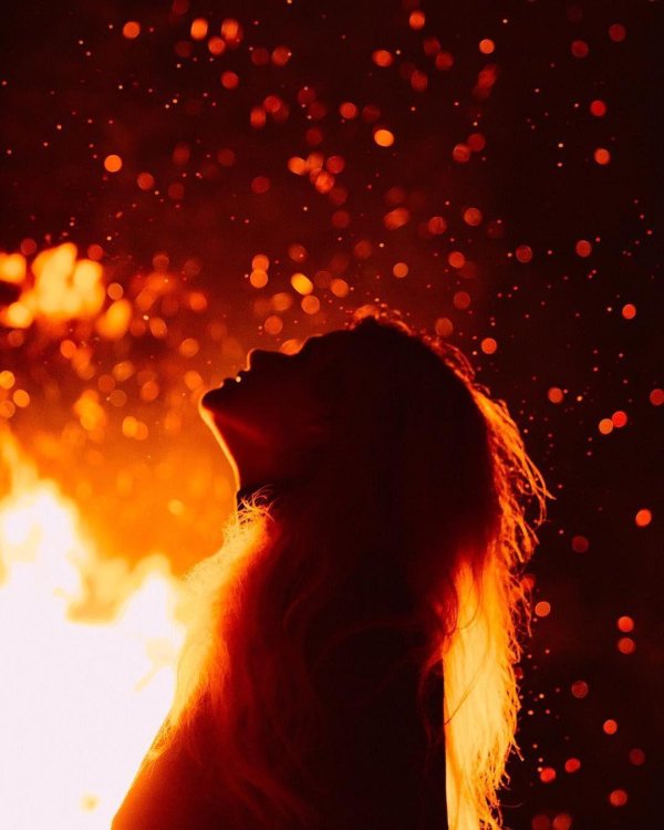 фотосессия с огнем