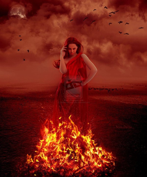 огненная девушка