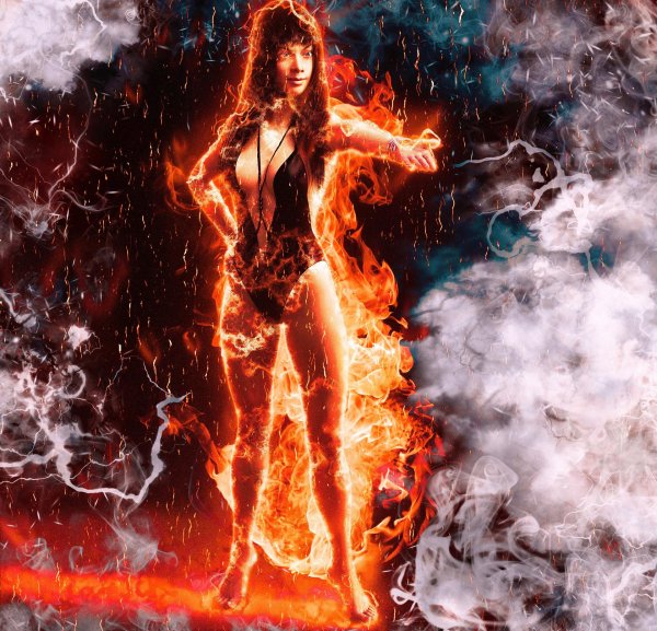 огненная девушка