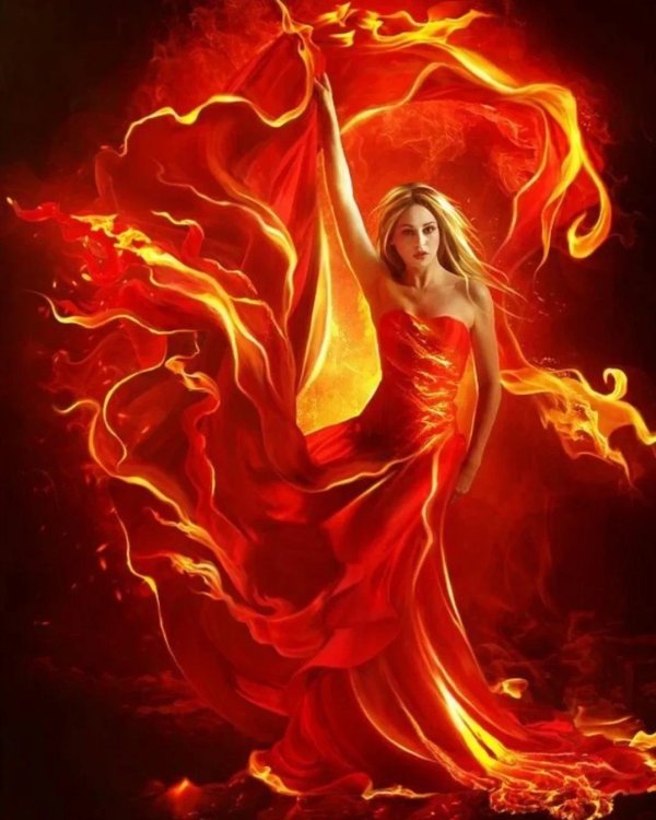 огненная девушка
