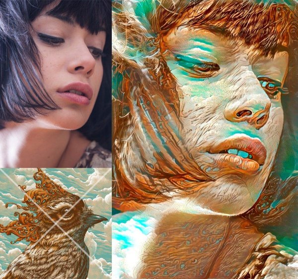 картины созданные нейросетью