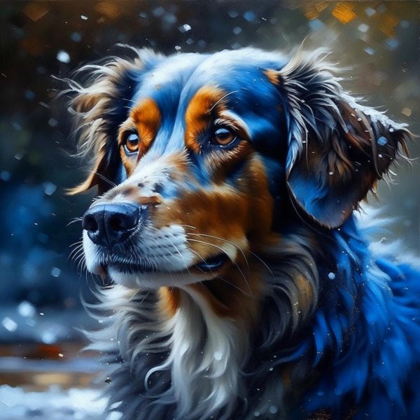 собака картина