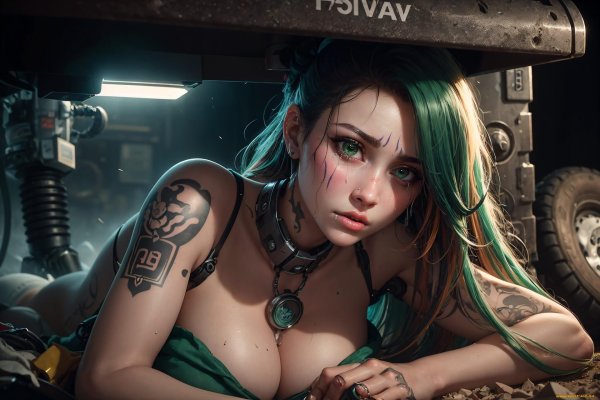 киберпанк девушка