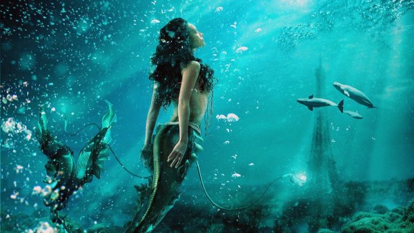 красивая русалка