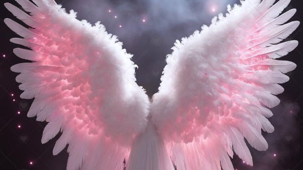 розовые крылья