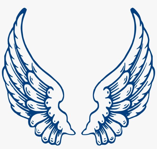 крылья трафарет