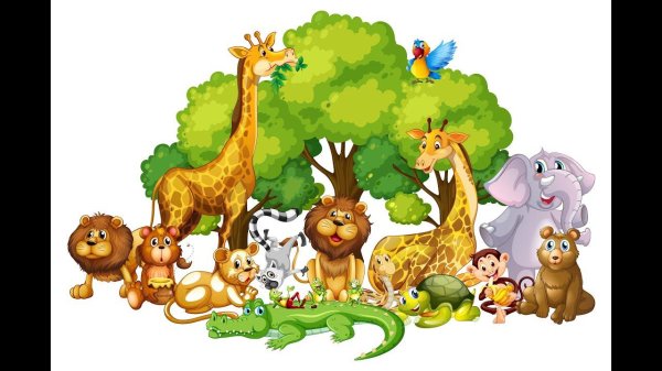 звери мультяшные