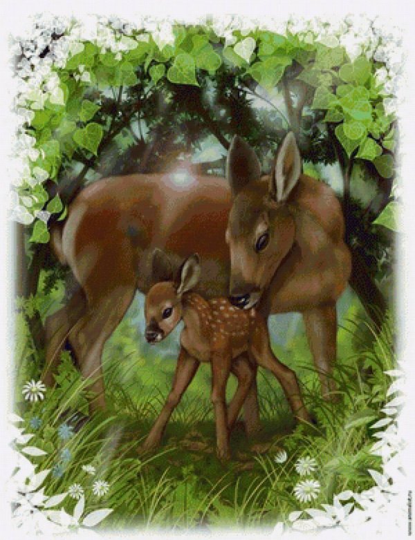 пятнистый олень бэмби