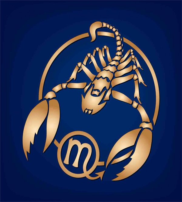 значок скорпион